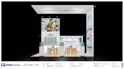 20x20 Peninsula booth design by Exhibit-Rentals